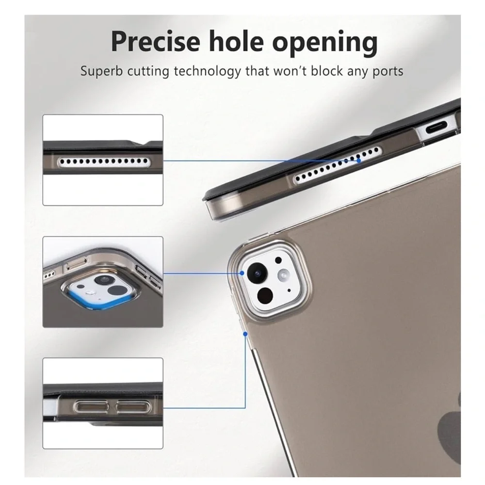 Black iPad Pro 11” slim case with cover